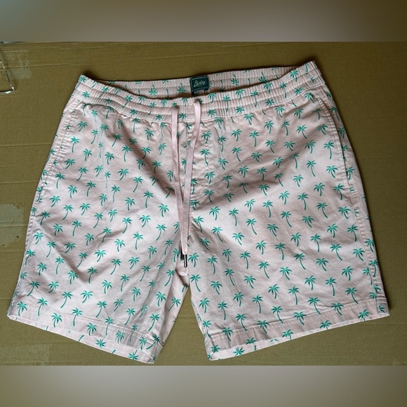 Bixby Pink and Green Patterned Shorts 35/7 - Picture 1 of 5